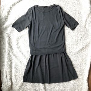 Anteprima silk and chiffon grey dress